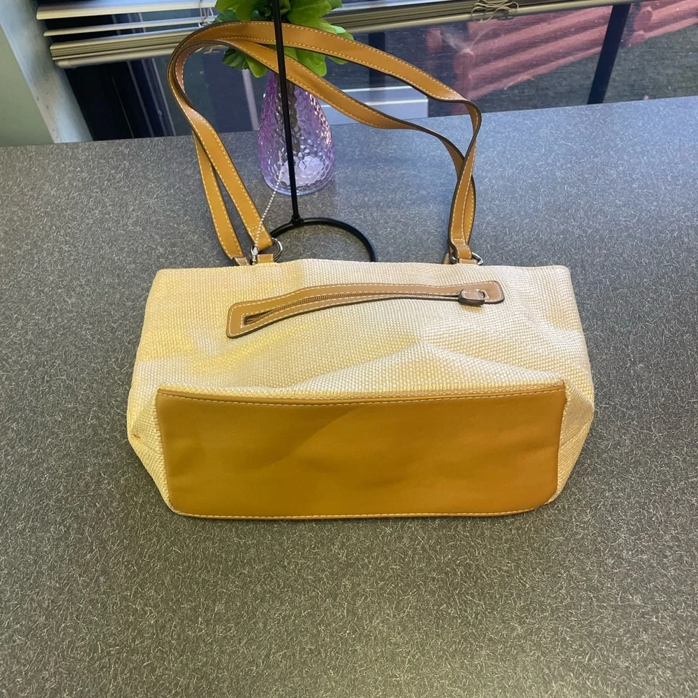 Rosetti Beige Bag with Colorful Floral Accents 13 x 8” - Picture 4 of 8